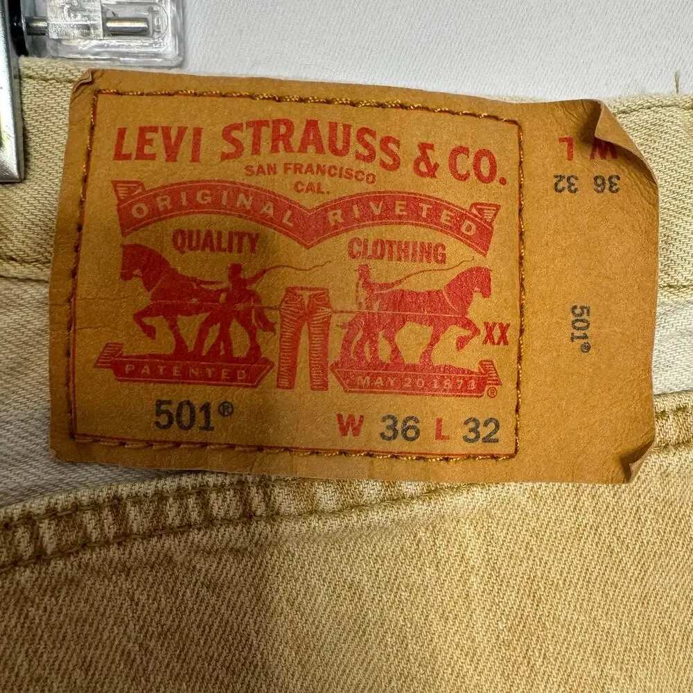 Levi’s 501 Two Tone Jeans W36 L32 Color Block Straight Leg Denim